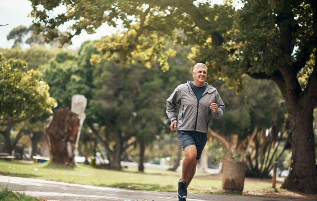 man running in need of a Wellness Chiropractor for Osteoarthritis